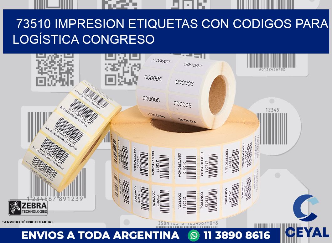 73510 IMPRESION ETIQUETAS CON CODIGOS PARA LOGÍSTICA CONGRESO