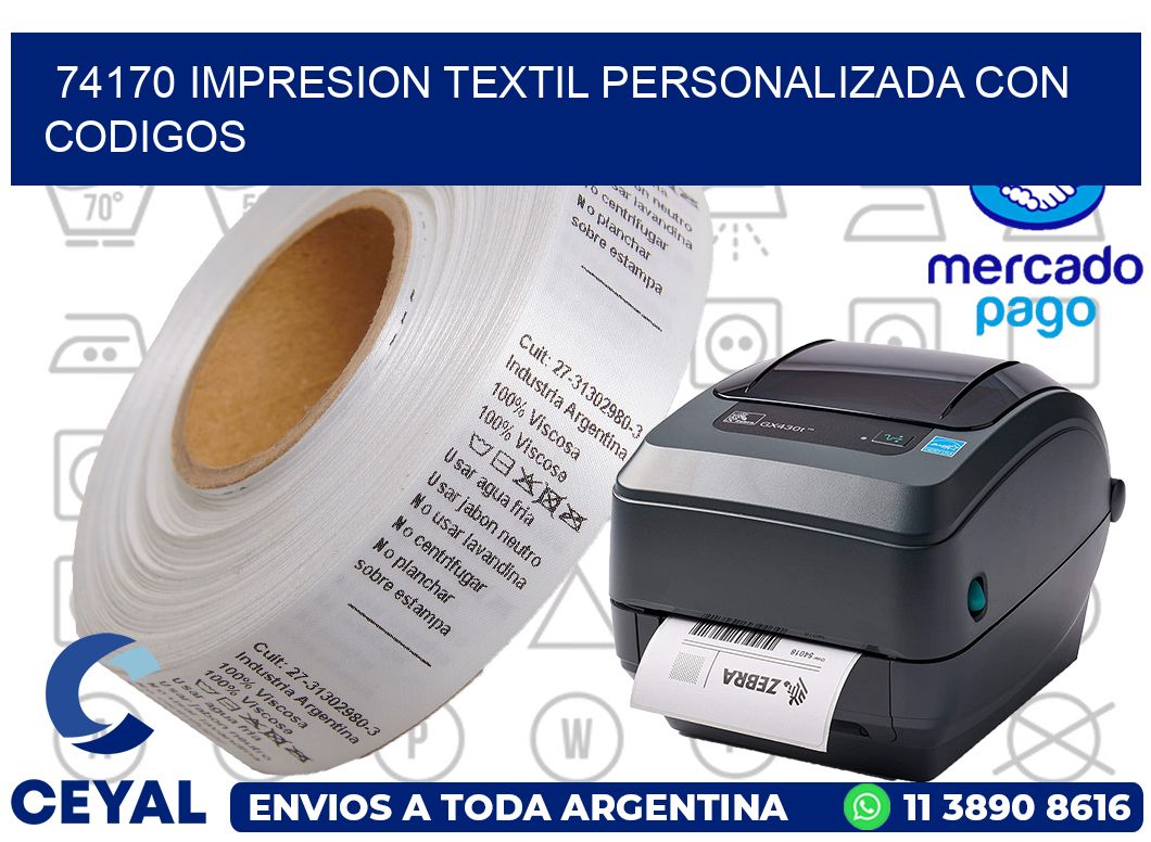 74170 IMPRESION TEXTIL PERSONALIZADA CON CODIGOS
