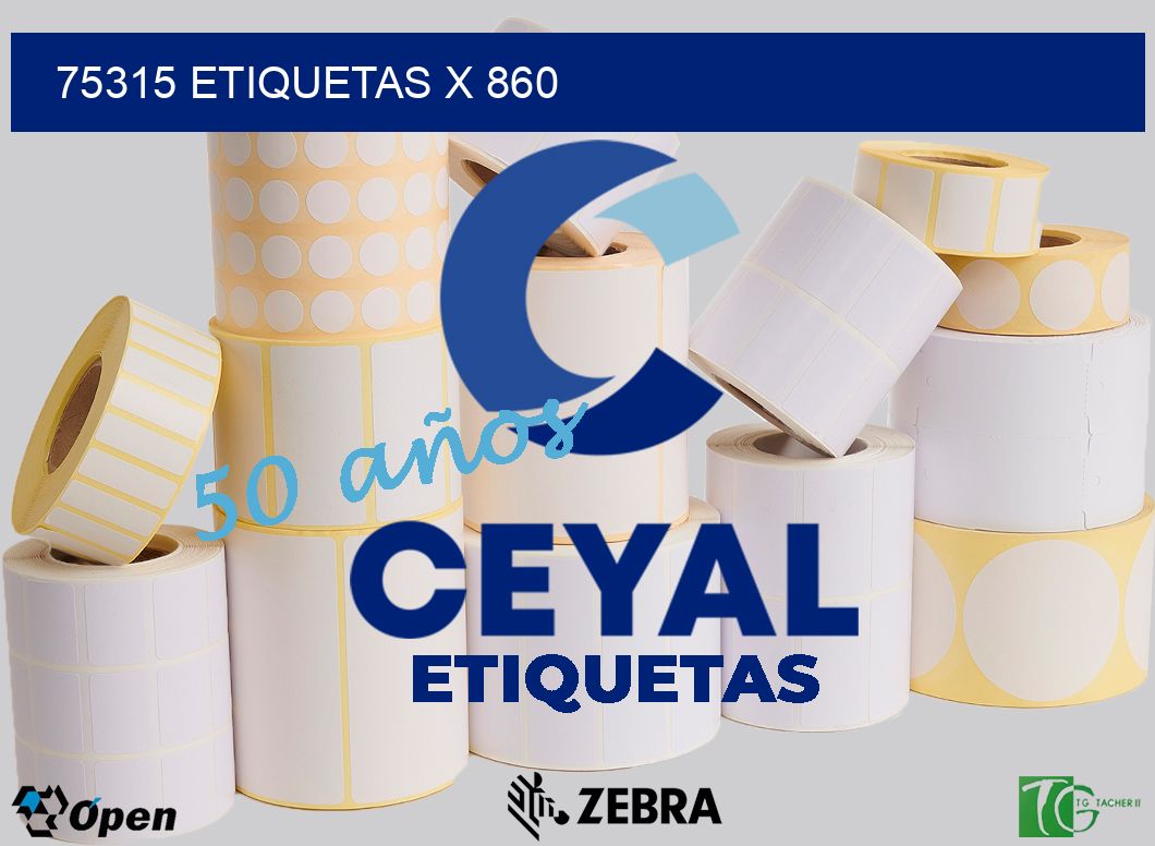 75315 Etiquetas x 860