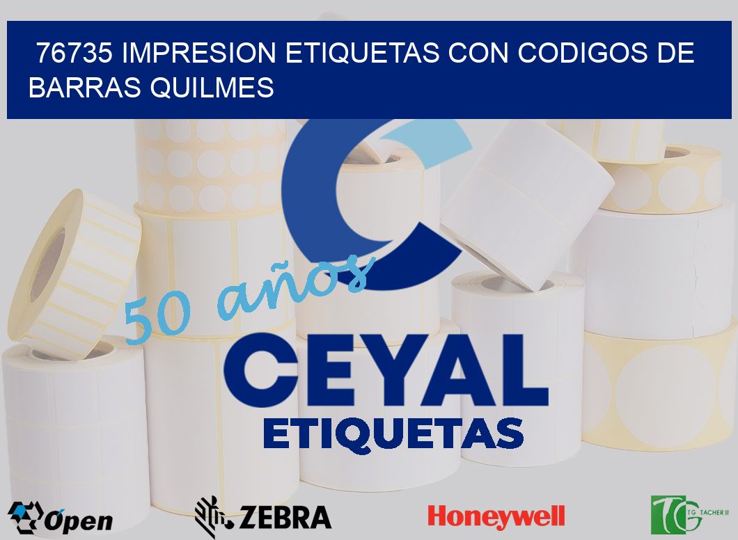 76735 IMPRESION ETIQUETAS CON CODIGOS DE BARRAS QUILMES