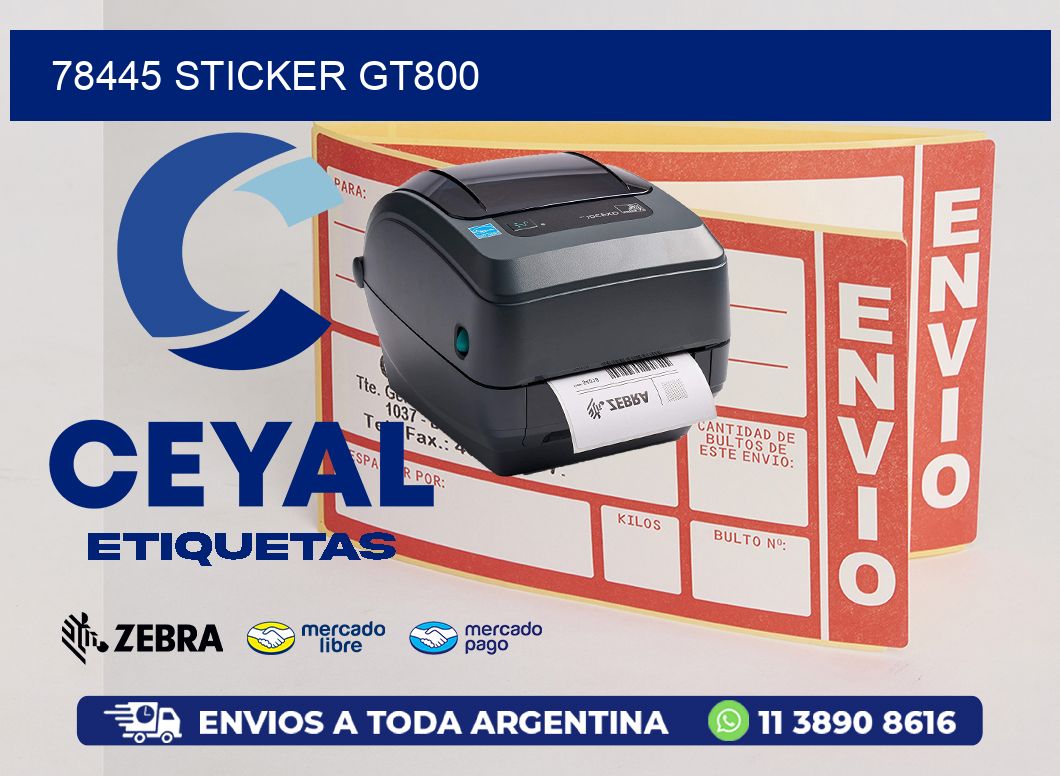 78445 STICKER GT800