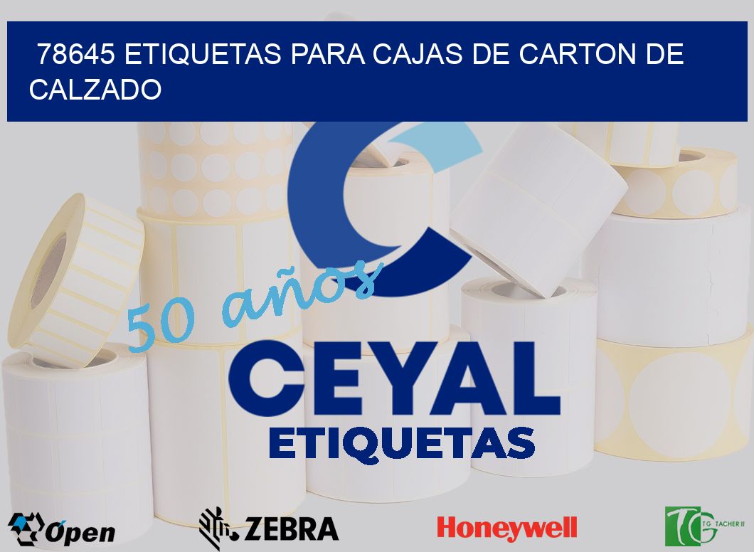 78645 ETIQUETAS PARA CAJAS DE CARTON DE CALZADO