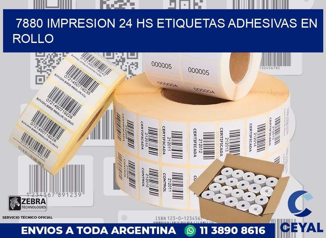 7880 impresion 24 hs etiquetas adhesivas en rollo
