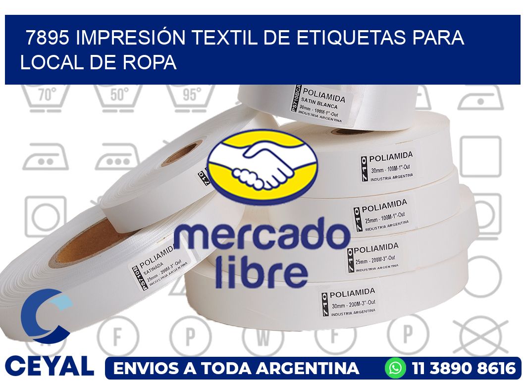 7895 IMPRESIÓN TEXTIL DE ETIQUETAS PARA LOCAL DE ROPA
