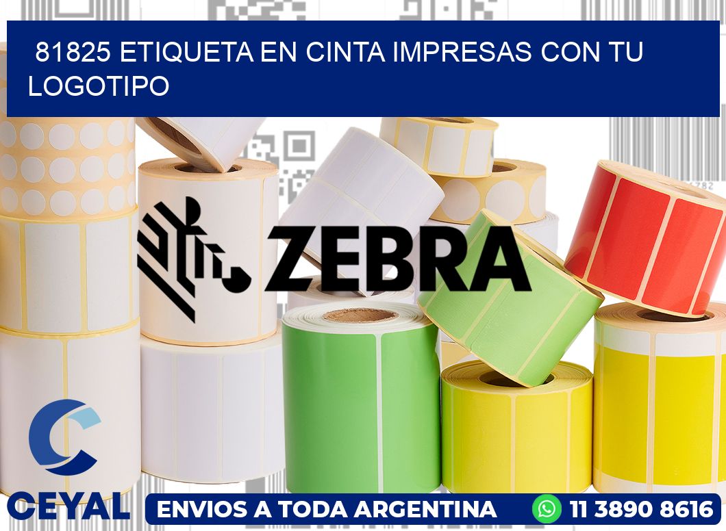 81825 ETIQUETA EN CINTA IMPRESAS CON TU LOGOTIPO