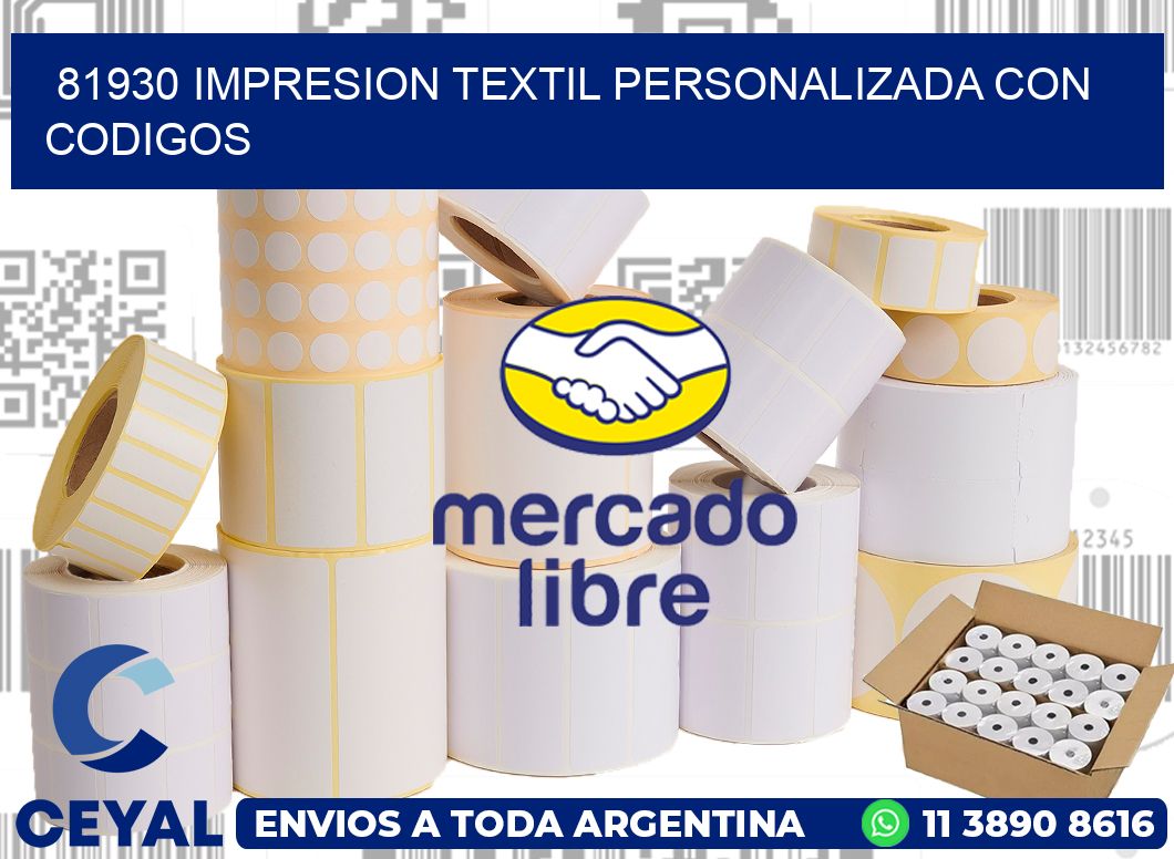 81930 IMPRESION TEXTIL PERSONALIZADA CON CODIGOS