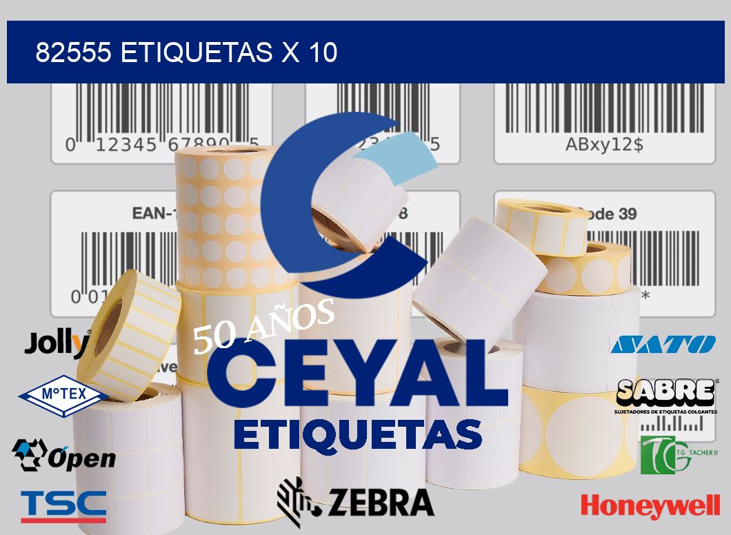 82555 Etiquetas x 10