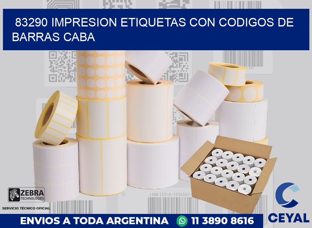 83290 IMPRESION ETIQUETAS CON CODIGOS DE BARRAS CABA