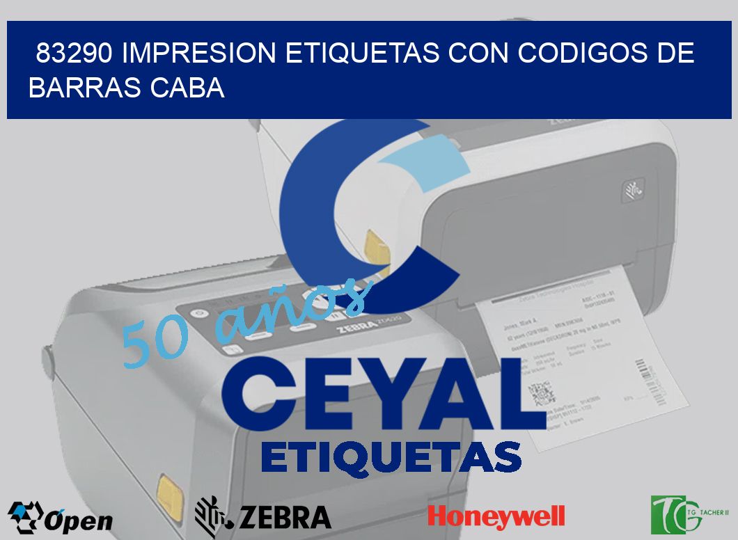 83290 IMPRESION ETIQUETAS CON CODIGOS DE BARRAS CABA