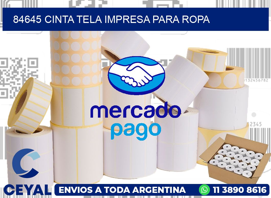 84645 CINTA TELA IMPRESA PARA ROPA