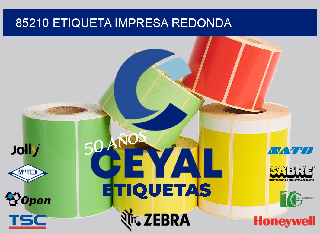 85210 ETIQUETA IMPRESA REDONDA