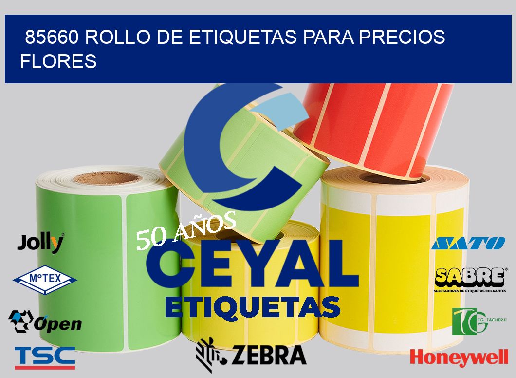 85660 ROLLO DE ETIQUETAS PARA PRECIOS FLORES