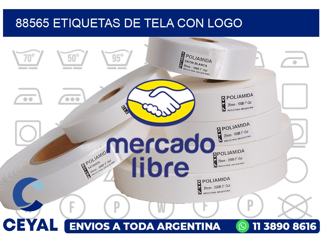 88565 ETIQUETAS DE TELA CON LOGO