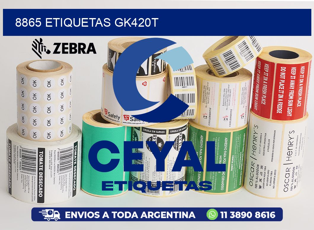 8865 ETIQUETAS GK420T