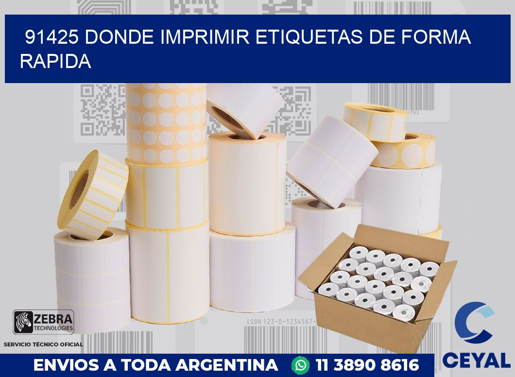 91425 DONDE IMPRIMIR ETIQUETAS DE FORMA RAPIDA