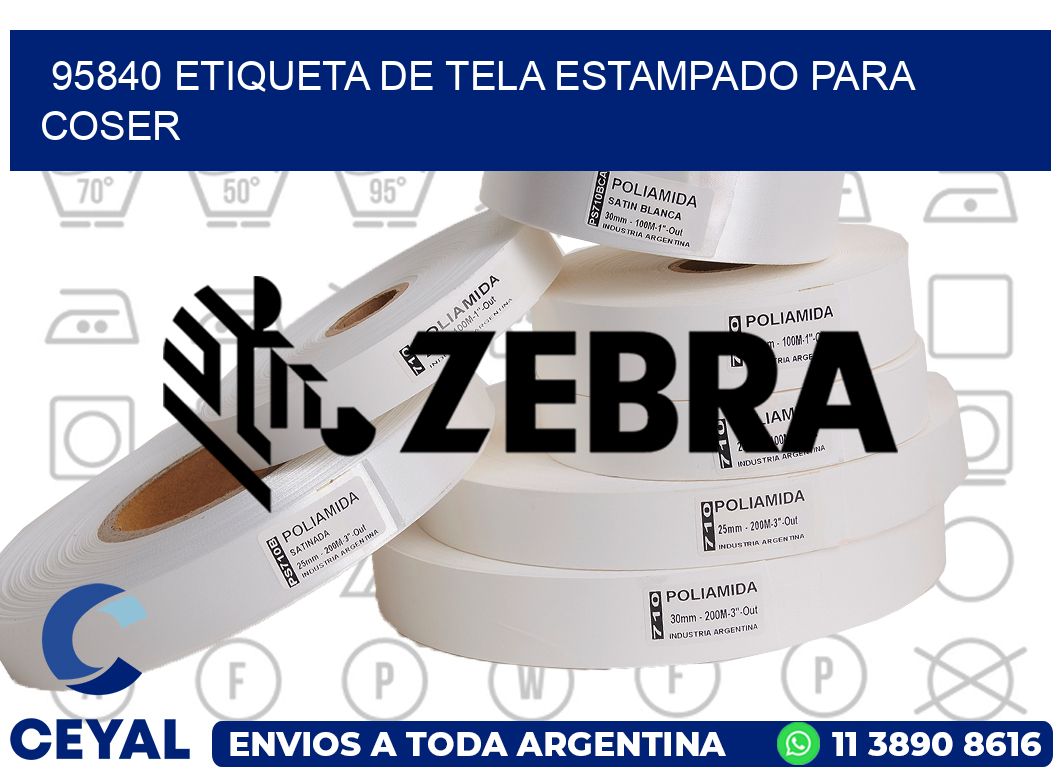 95840 ETIQUETA DE TELA ESTAMPADO PARA COSER