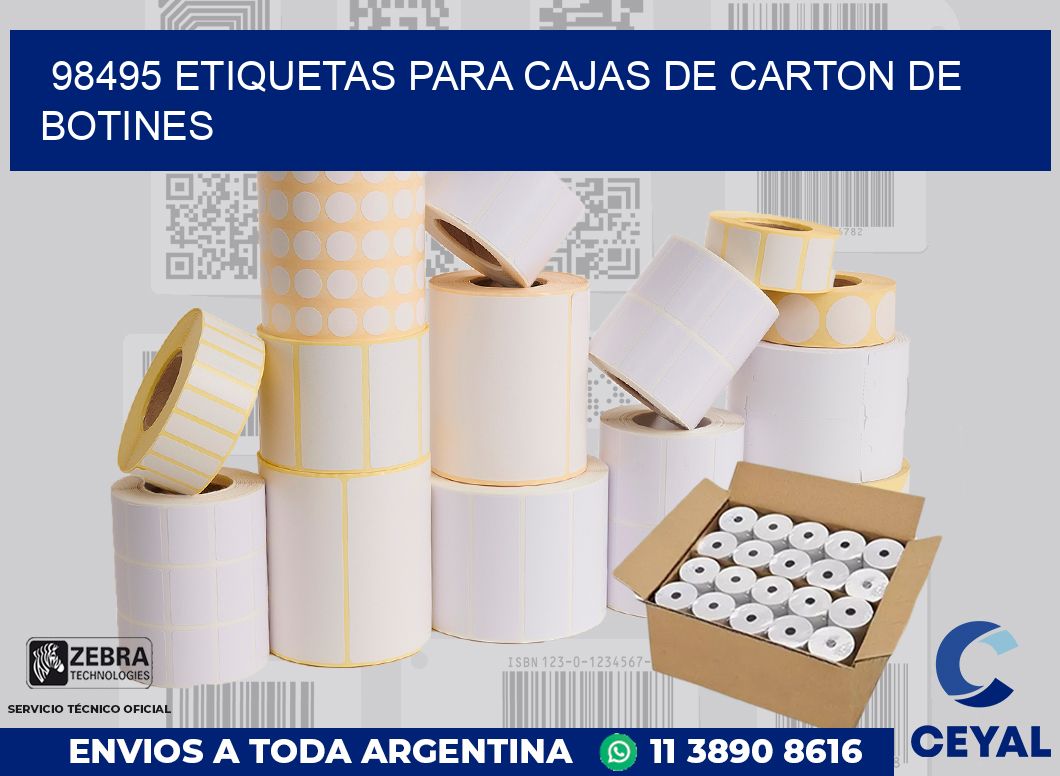98495 ETIQUETAS PARA CAJAS DE CARTON DE BOTINES