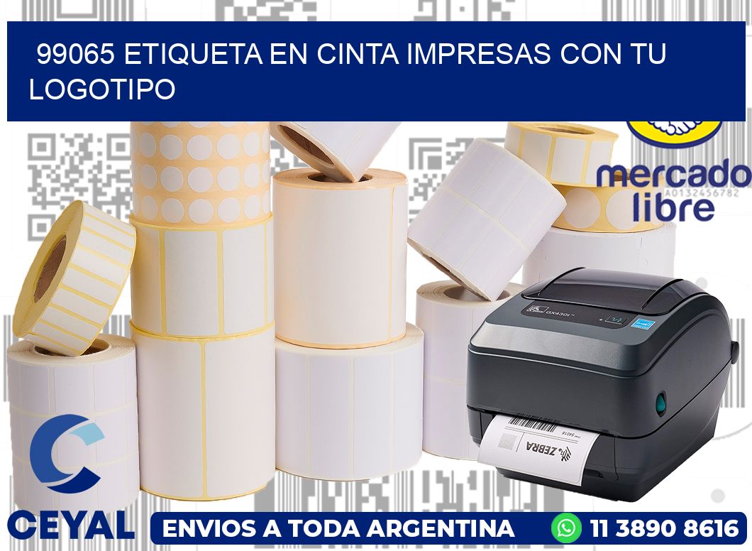 99065 ETIQUETA EN CINTA IMPRESAS CON TU LOGOTIPO
