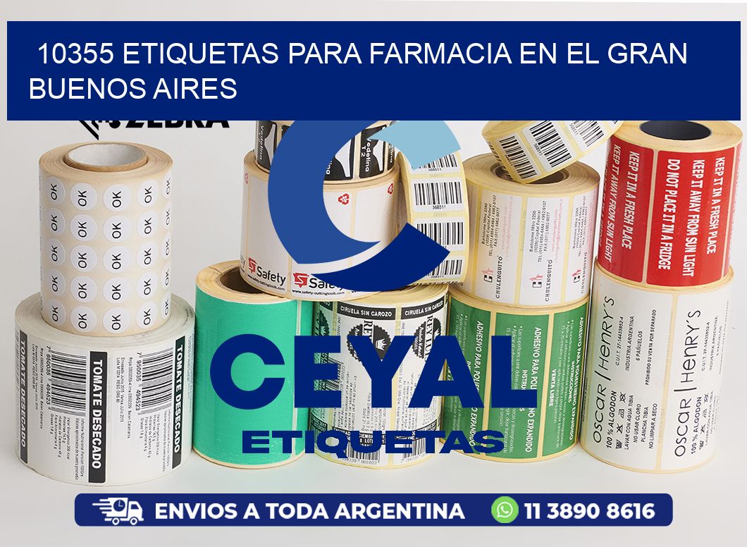 10355 ETIQUETAS PARA FARMACIA EN EL GRAN BUENOS AIRES