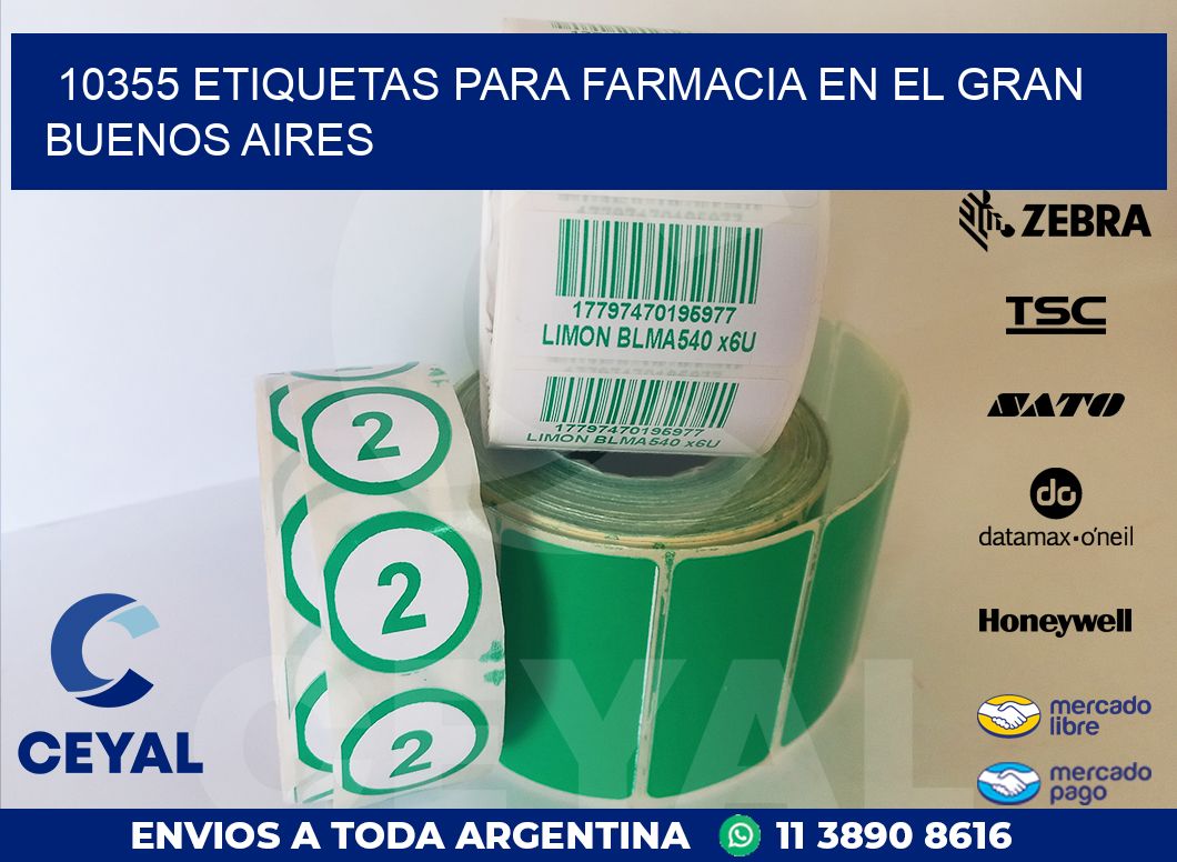 10355 ETIQUETAS PARA FARMACIA EN EL GRAN BUENOS AIRES