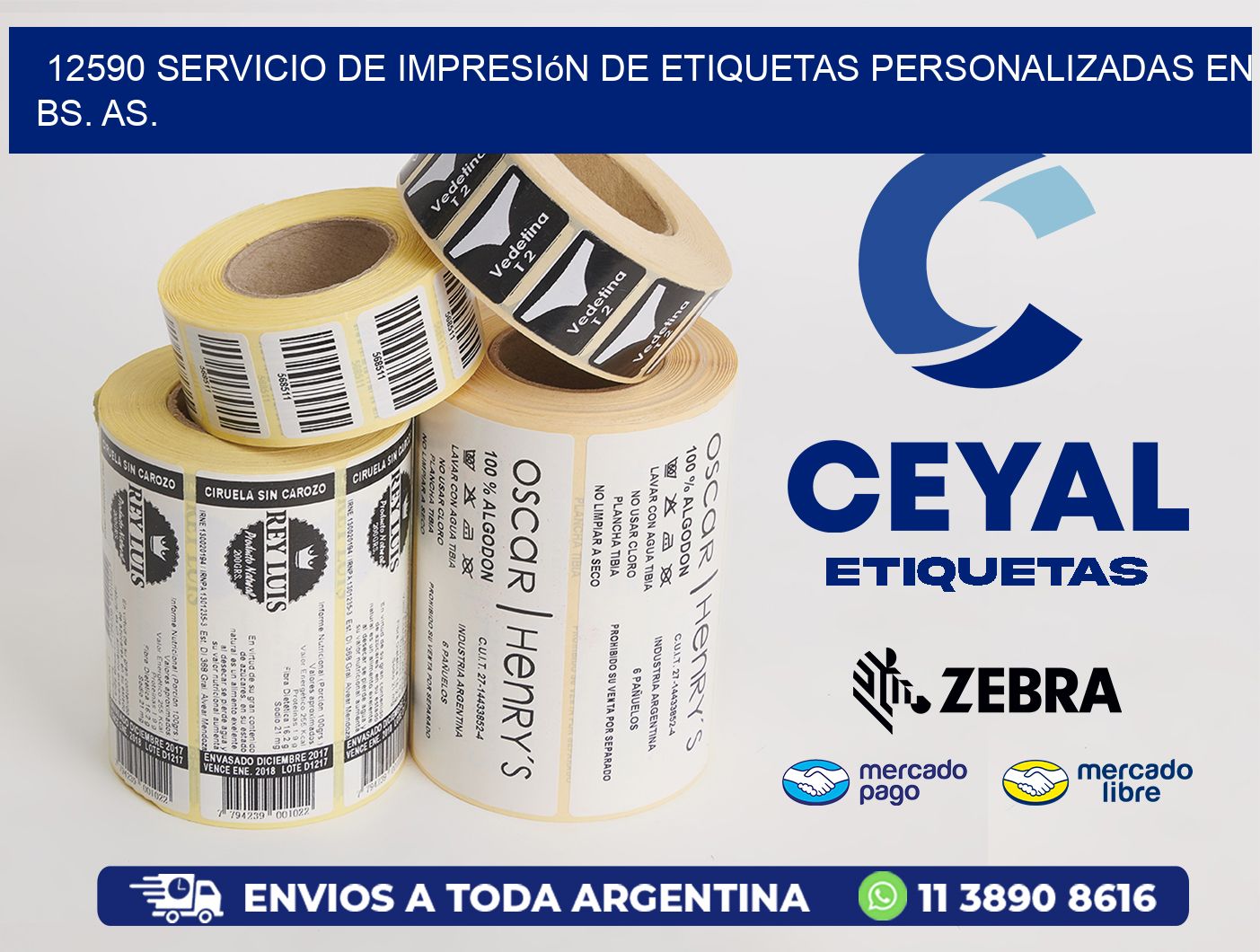 12590 Servicio de Impresión de Etiquetas Personalizadas en Bs. As.