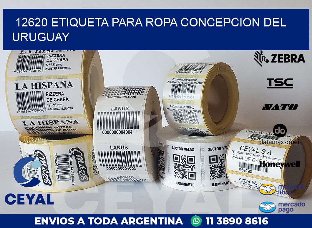12620 ETIQUETA PARA ROPA CONCEPCION DEL URUGUAY