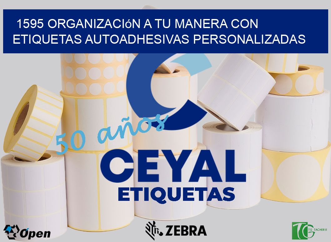 1595 Organización a Tu Manera con Etiquetas Autoadhesivas Personalizadas