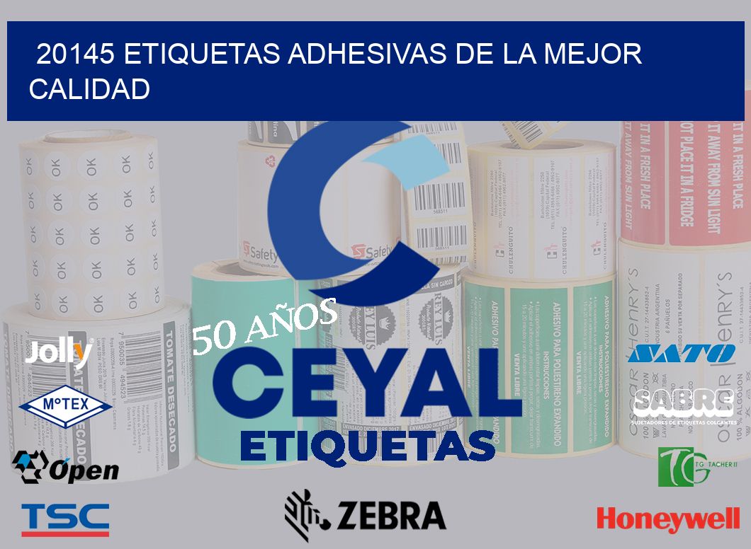20145 ETIQUETAS ADHESIVAS DE LA MEJOR CALIDAD