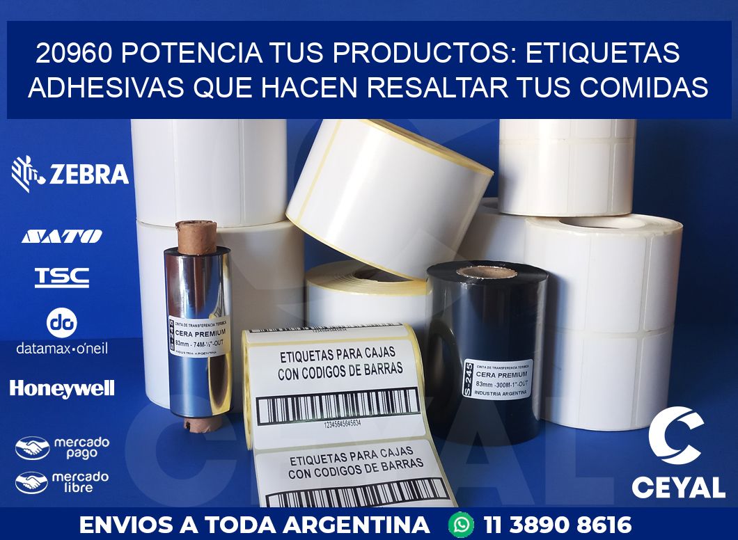 20960 POTENCIA TUS PRODUCTOS: ETIQUETAS ADHESIVAS QUE HACEN RESALTAR TUS COMIDAS