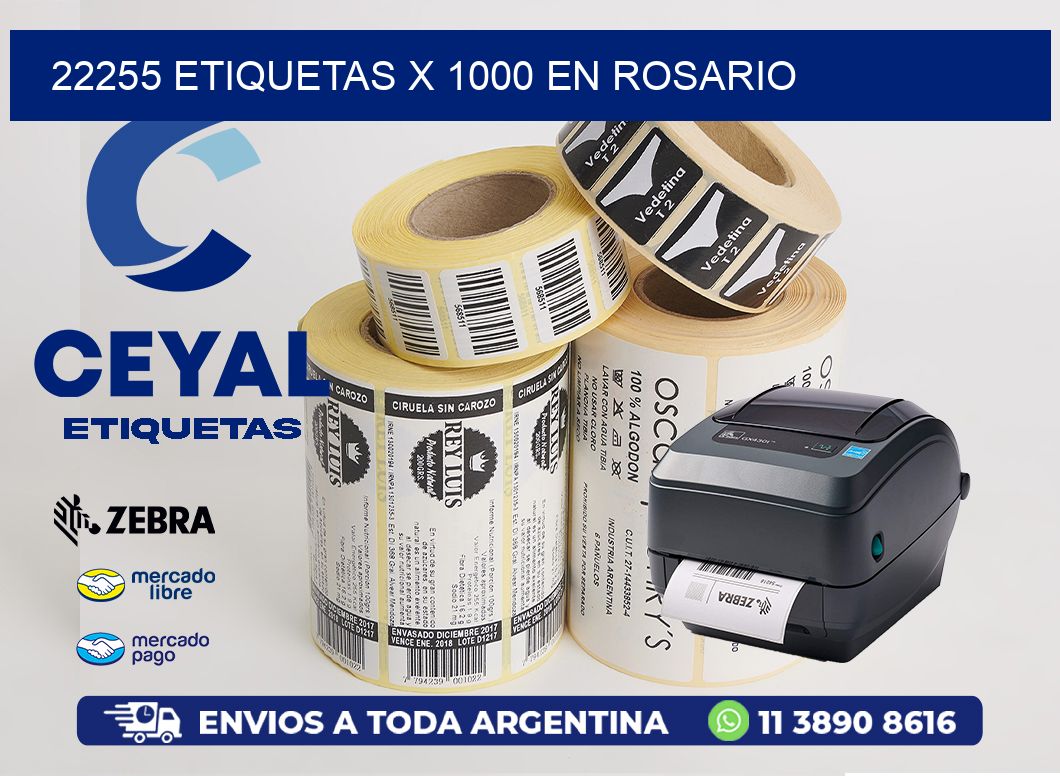 22255 ETIQUETAS X 1000 EN ROSARIO