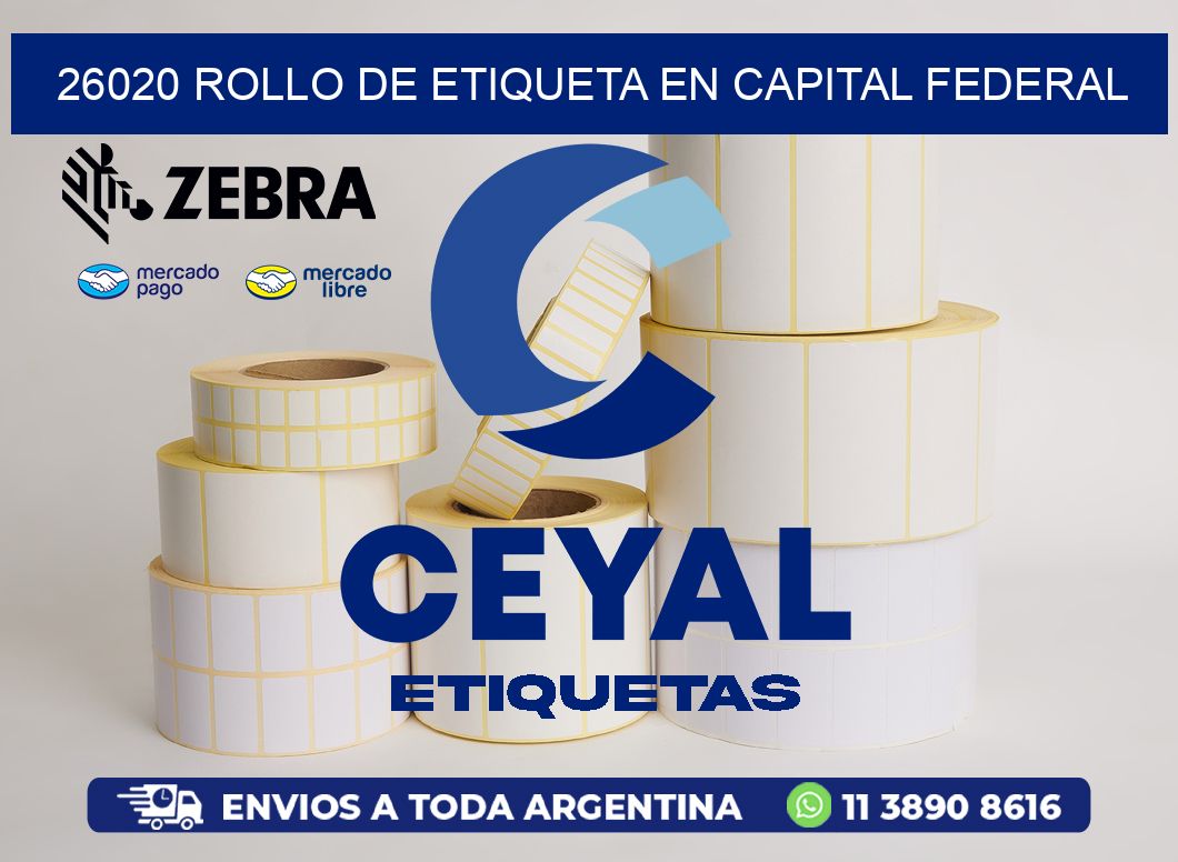 26020 ROLLO DE ETIQUETA EN CAPITAL FEDERAL