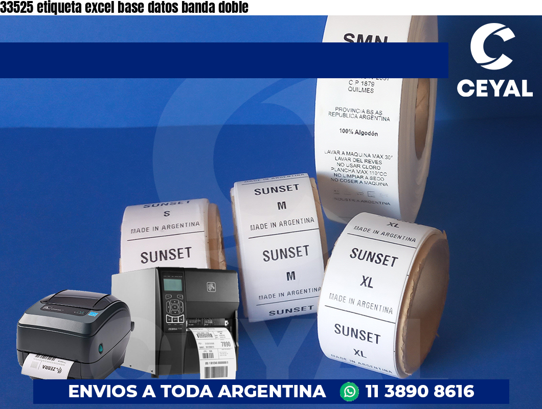 33525 etiqueta excel base datos banda doble