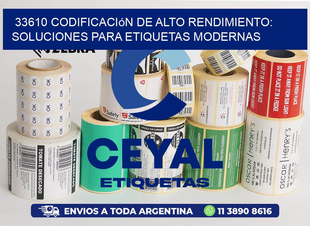 33610 Codificación de Alto Rendimiento: Soluciones para Etiquetas Modernas