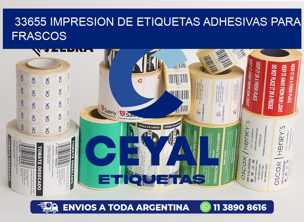 33655 IMPRESION DE ETIQUETAS ADHESIVAS PARA FRASCOS