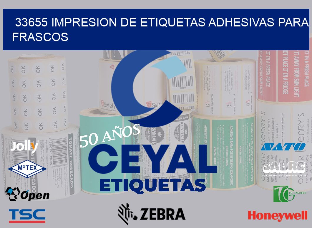 33655 IMPRESION DE ETIQUETAS ADHESIVAS PARA FRASCOS