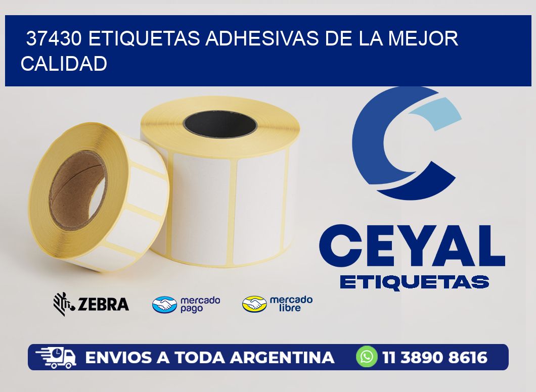 37430 ETIQUETAS ADHESIVAS DE LA MEJOR CALIDAD