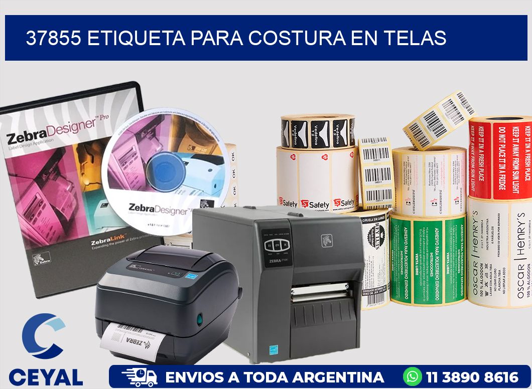 37855 ETIQUETA PARA COSTURA EN TELAS