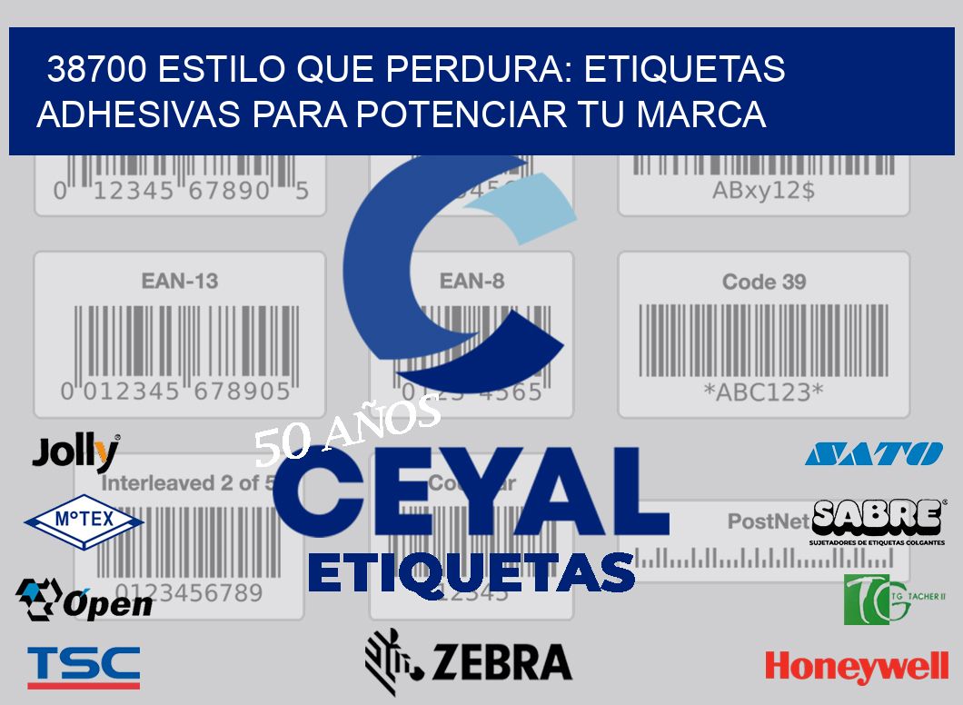 38700 ESTILO QUE PERDURA: ETIQUETAS ADHESIVAS PARA POTENCIAR TU MARCA