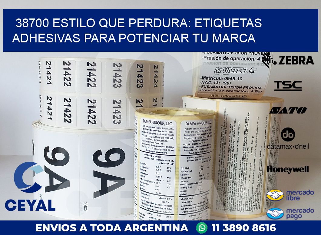 38700 ESTILO QUE PERDURA: ETIQUETAS ADHESIVAS PARA POTENCIAR TU MARCA