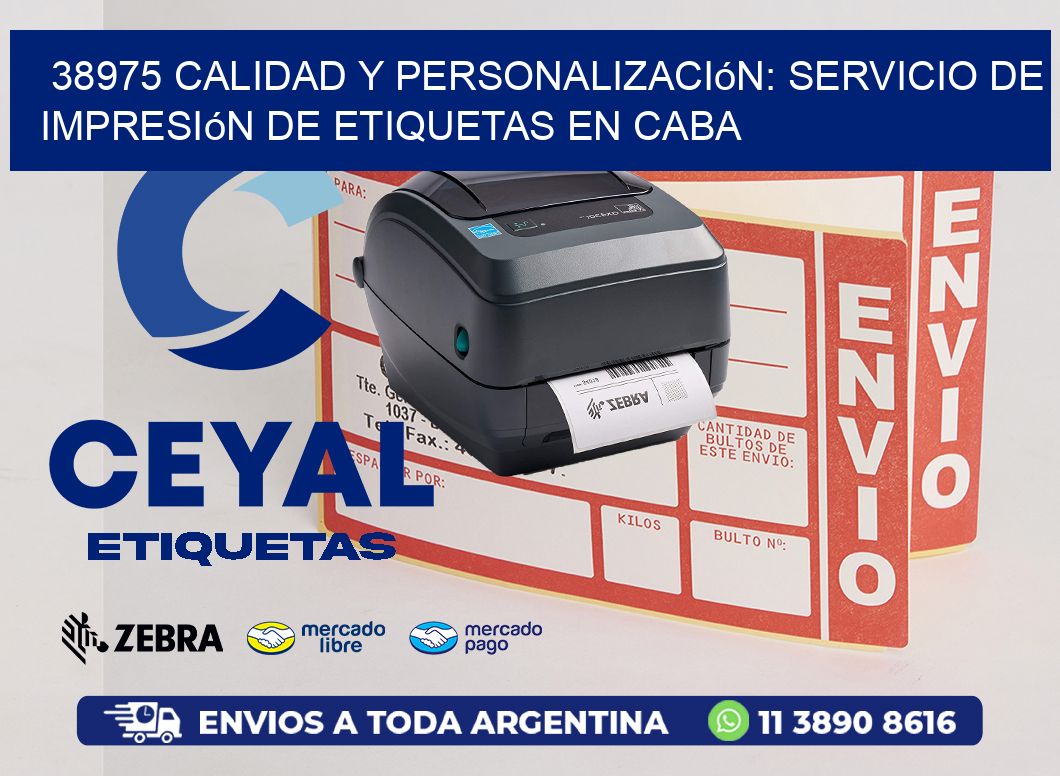 38975 Calidad y Personalización: Servicio de Impresión de Etiquetas en CABA