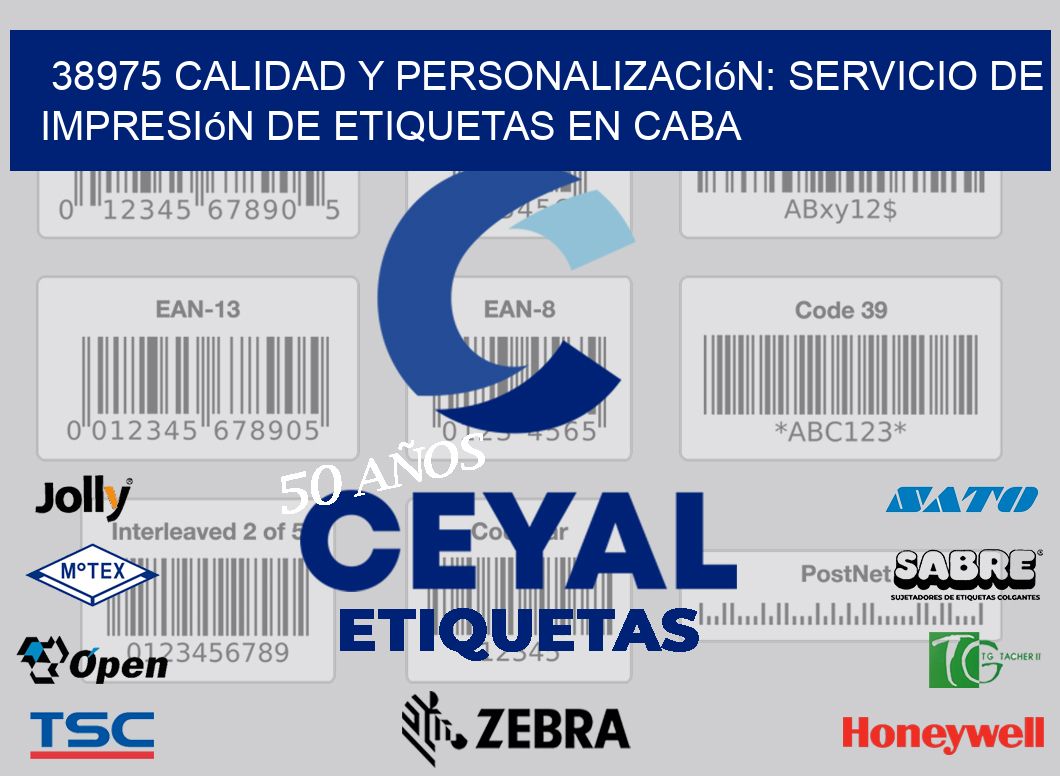 38975 Calidad y Personalización: Servicio de Impresión de Etiquetas en CABA