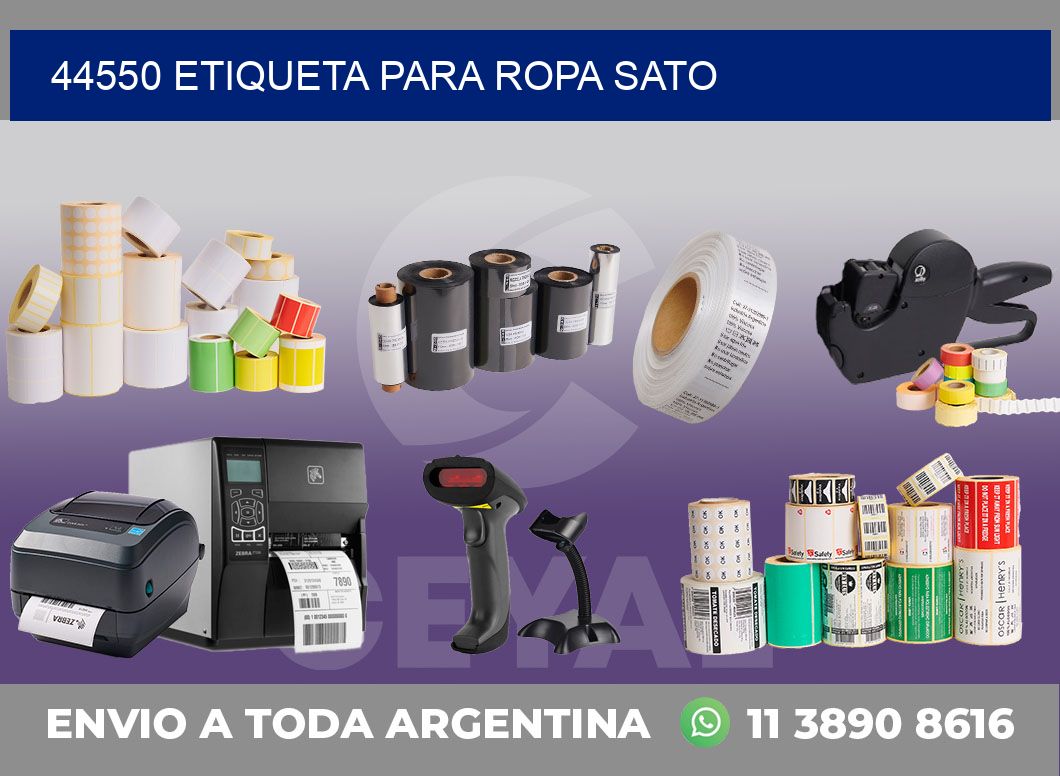 44550 ETIQUETA PARA ROPA SATO