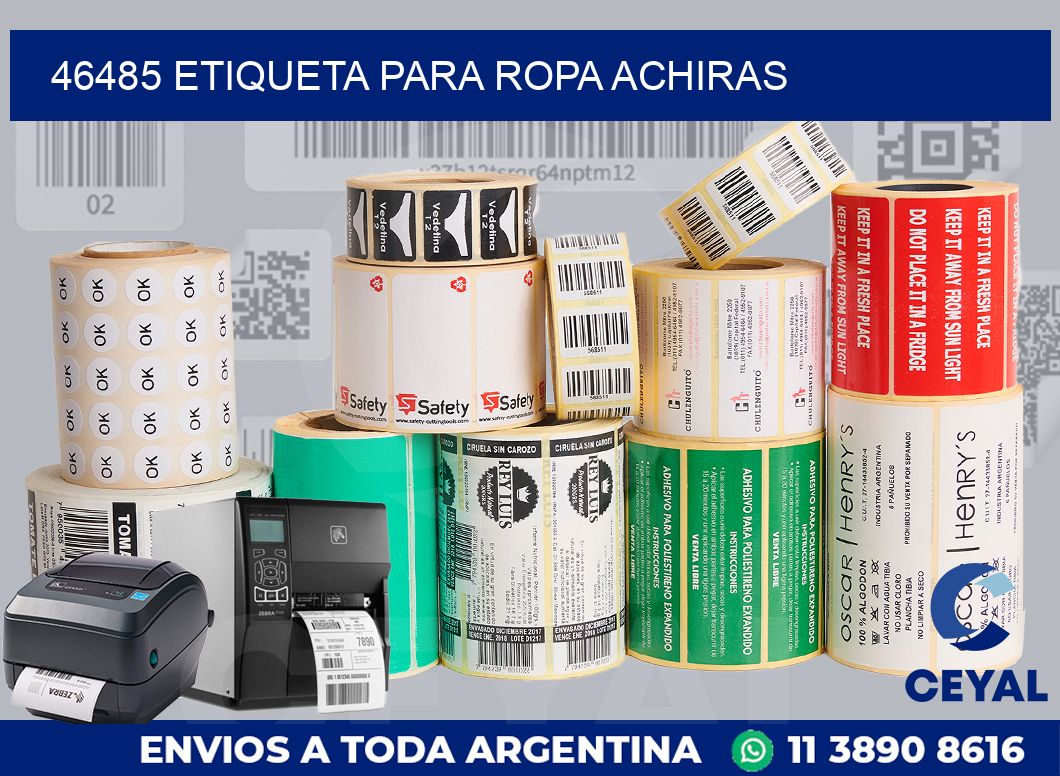 46485 ETIQUETA PARA ROPA ACHIRAS
