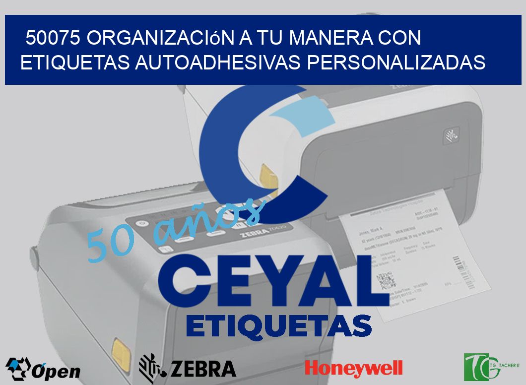 50075 Organización a Tu Manera con Etiquetas Autoadhesivas Personalizadas