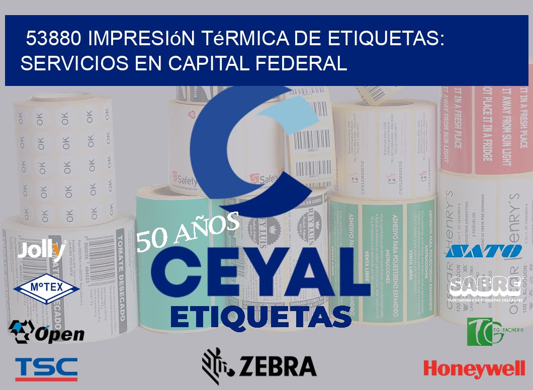 53880 Impresión Térmica de Etiquetas: Servicios en Capital Federal
