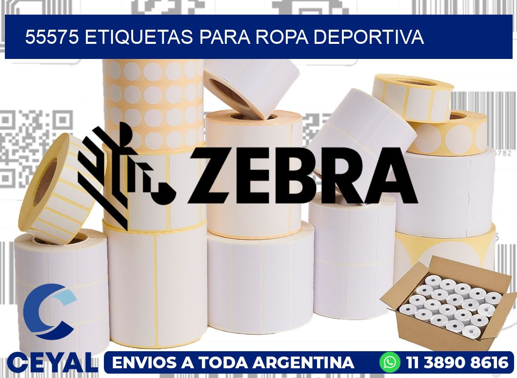 55575 ETIQUETAS PARA ROPA DEPORTIVA