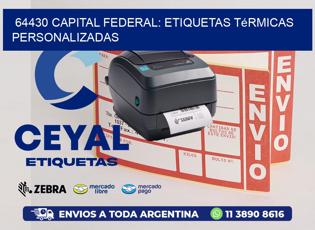 64430 Capital Federal: Etiquetas Térmicas Personalizadas
