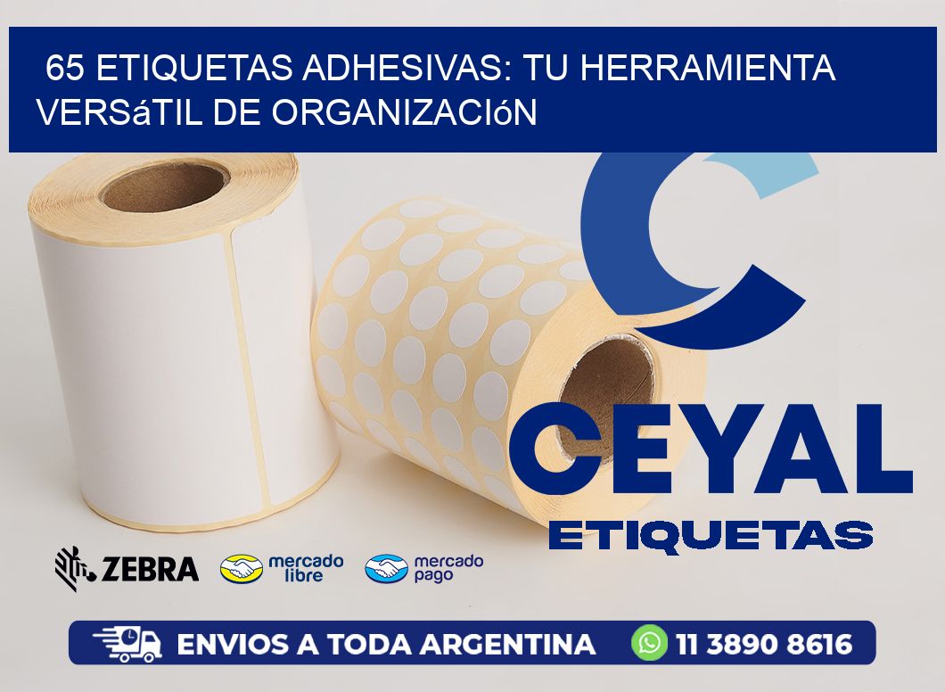 65 Etiquetas Adhesivas: Tu Herramienta Versátil de Organización