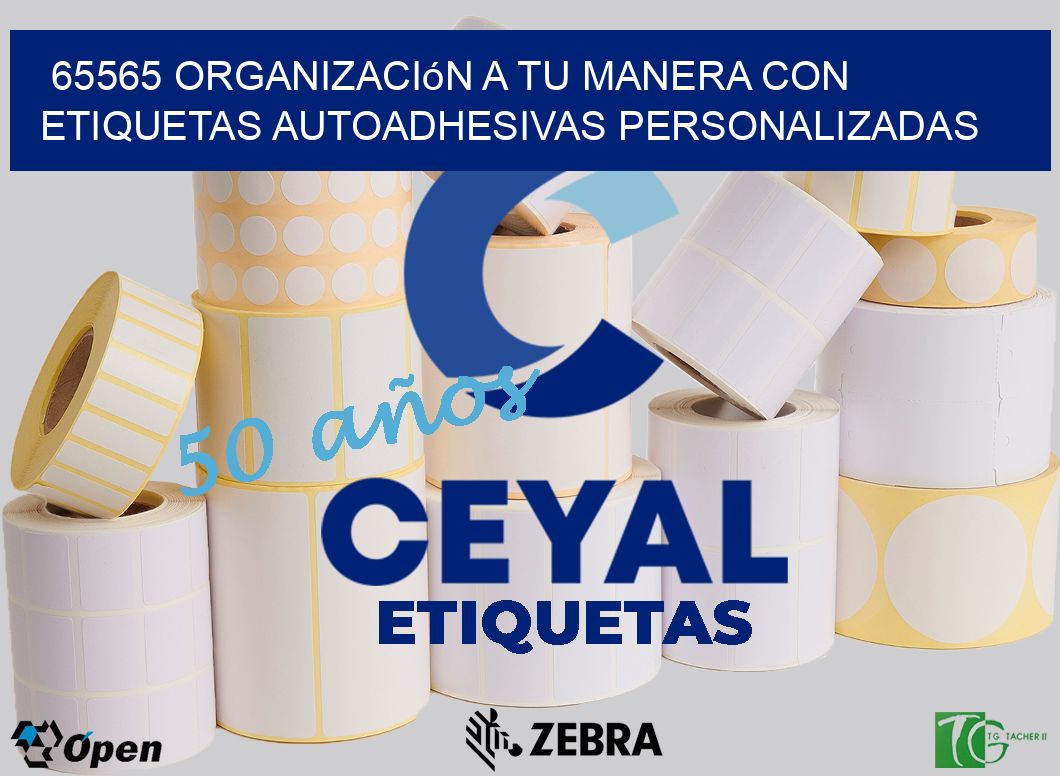 65565 Organización a Tu Manera con Etiquetas Autoadhesivas Personalizadas
