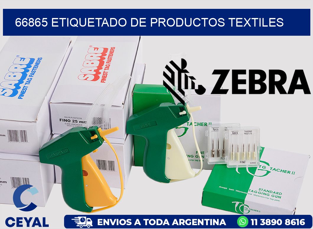66865 ETIQUETADO DE PRODUCTOS TEXTILES